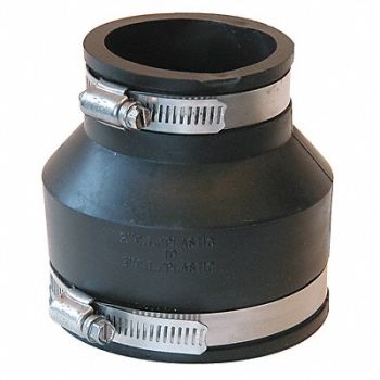 GRAINGER APPROVED Flexible Coupling PVC 3 x 2 Pipe Size, 4P008