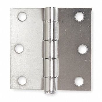 GRAINGER APPROVED Template Hinge Full Mortise 3 X 3 In, 4PA59