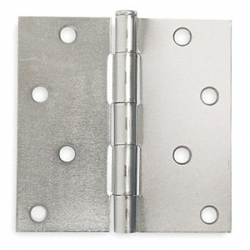 GRAINGER APPROVED Template Hinge Full Mortise 4 X 4 In, 4PA61