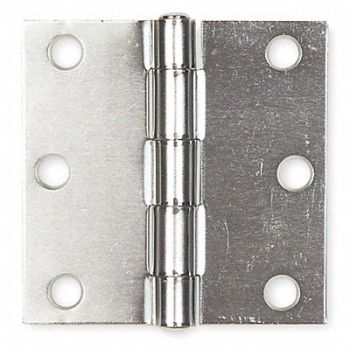 GRAINGER APPROVED Template Hinge Full Mortise 3 X 3 In, 4PA63