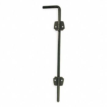 GRAINGER APPROVED Cane Bolt 1/2 in W Black, 4PB59