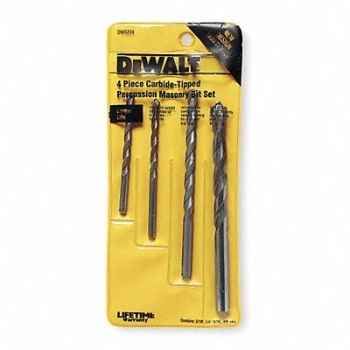 DEWALT Masonry Drill Set 4pc Carbide Tip, 4PC22