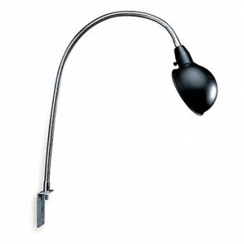 LUMAPRO Task Light Gooseneck 60 W Black/Silver, 2RPJ3