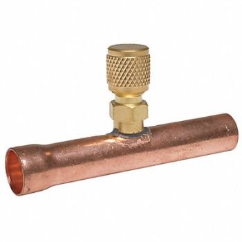 GRAINGER APPROVED 1/4 Access Valve Union Tee PK2, 4PDH7