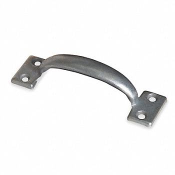 GRAINGER APPROVED Pull Handle 6-1/2 In Polished Zinc, 4PE21