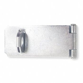 GRAINGER APPROVED Fixed Staple Hasp Zinc 3 1/2 L, 4PE39
