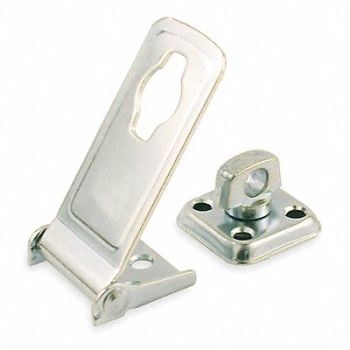 GRAINGER APPROVED Latching Safety Hasp Steel 4-1/2 in L, 4PE45