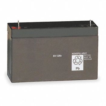 LITHONIA LIGHTING Battery 6V 168hr 6in Slip On, 4PG87