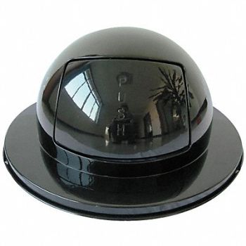 TOUGH GUY Trash Can Top Dome Swing Closure Black, 4PGF3