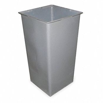 TOUGH GUY Rigid Can Liner 34 H x 18-1/2 W Gray, 4PGH5