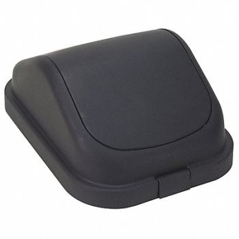 TOUGH GUY Trash Can Top Dome Swing Closure Black, 4PGP3