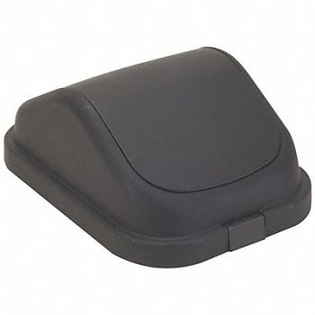 TOUGH GUY Trash Can Top Dome Swing Closure Black, 4PGP5