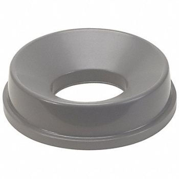 TOUGH GUY Trash Can Top Funnel Stays Open Gray, 4PGP6