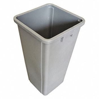 TOUGH GUY D2124 Trash Can Liners Square 23 gal Gray, 4PGT2