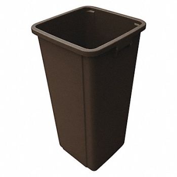 TOUGH GUY D2124 Trash Can Liner Square 23 gal Brown, 4PGT3