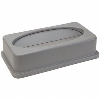 TOUGH GUY Trash Can Top Drop Top Swing Gray, 4PGU1