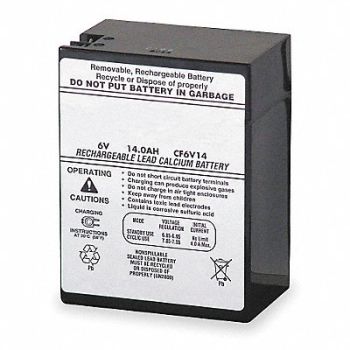 LITHONIA LIGHTING Battery 12V 168hr 6 1/8in Threaded, 4PH12