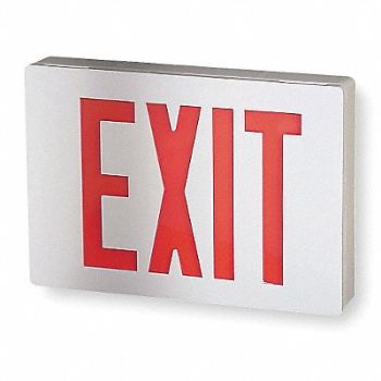 LITHONIA LIGHTING Ext Sgn Alumnm Wht 11 3/8in 2W, 5TP24