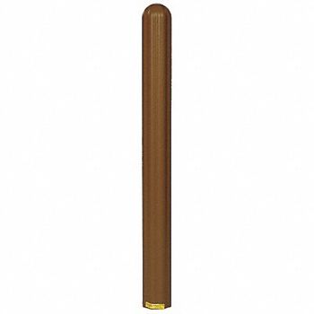 GRAINGER APPROVED F0487 Bollard Cover 8 In Dia 57 In H Brown, 4PHG1