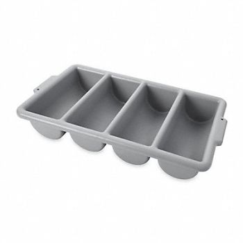 RUBBERMAID COMMERCIAL PRODUCTS Cutlery Bin 4 Compartment, 4PLU4