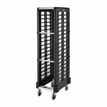 RUBBERMAID COMMERCIAL PRODUCTS End-Load Rack 18 5/8x23 3/4x67 7/8 Blk, 4PLU9