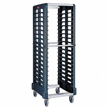 RUBBERMAID COMMERCIAL PRODUCTS End-Load Rack 23 3/4x28 3/4x67 7/8 Black, 4PLV4