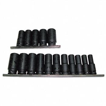 WESTWARD Impct Skt St Steel Blk Oxd 3/8- 1 1/2 in, 4PRC5