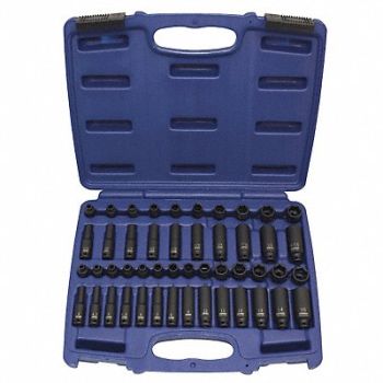 WESTWARD Impct Skt St Steel Blk Oxd 3/16- 9/16 in, 4PRE3