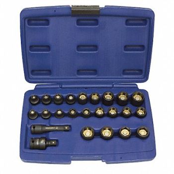 WESTWARD Impct Skt St Steel Blk Oxd 1/4 to 3/4 in, 4PRF3