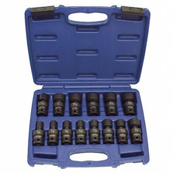 WESTWARD Impct Skt St Steel Blk Oxd 7/16-1 1/4 in, 4PRH5