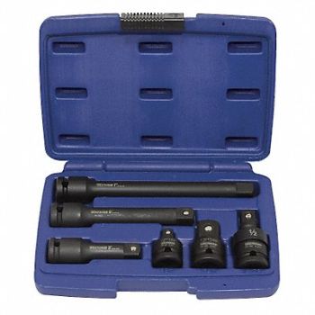 WESTWARD Impct Adpt Extns St Steel Blk Oxd 1/2 in, 4PRH6