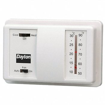 DAYTON Low Volt NP Analog Tstat Heat/Cool, 4PU47