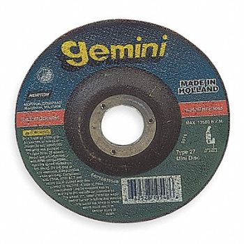 NORTON Depressed Center Wheel T27 7x0.06x7/8 AO, 6PJ31