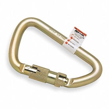 HONEYWELL MILLER Carabiner Offset-D Gold, 4RC51