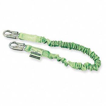 HONEYWELL MILLER Shock-Absorbing Lanyard Green, 19Z772