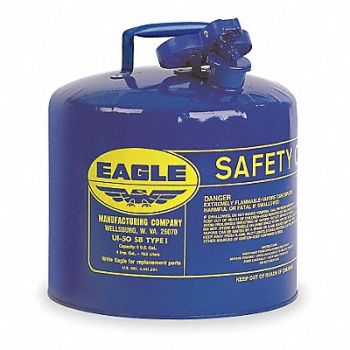 EAGLE Type I Safety Can 5 gal Blue 13-1/2In H, 4RF73
