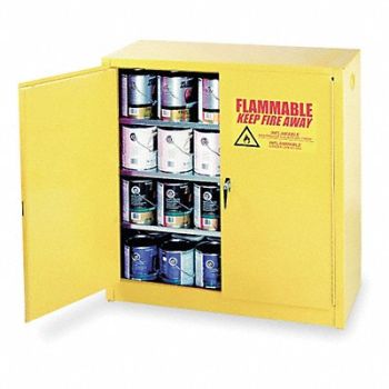 EAGLE Paints and Inks Cabinet 40 gal Yellow, 4RF75