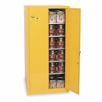 EAGLE F8852 Paints and Inks Cabinet 96 gal Yellow, 4RF77