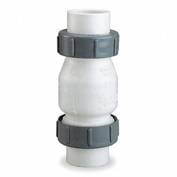 DAYTON True Union Check Valve PVC 2 Socket, 4RG91
