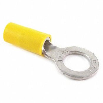 STA-KON Ring Terminal Yellow 12 AWG 10 AWG PK50, 4RHD1