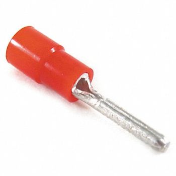 STA-KON Pin Terminal Red 22 AWG 18 AWG PK100, 4RHE8