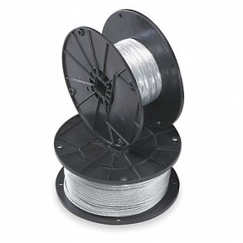 B-LINE BY EATON Wire Rope 3/16 In Rope Diameter 250Ft, 4RHZ2