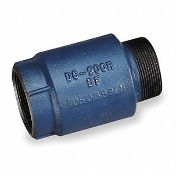 DAYTON Spring Check Valve Iron 2 MNPTxFNPT, 4RK71