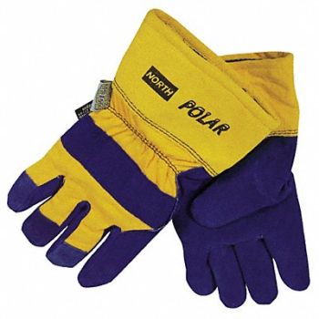 HONEYWELL Cold Protection Gloves S Blue/Yellow PR, 4RM09