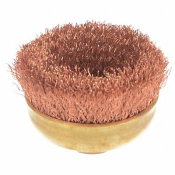 AMPCO Crimped Wire Cup Brush 3 in 0.014 in, 4RPR8