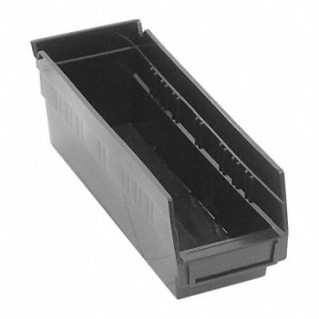 QUANTUM STORAGE SYSTEMS Shelf Bin Black Polypropylene 4 in, 4RR27