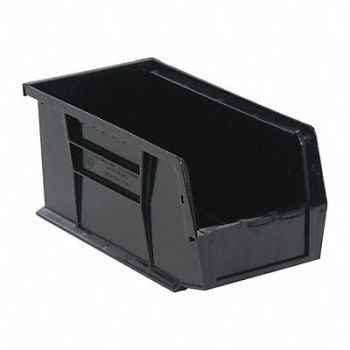 QUANTUM STORAGE SYSTEMS ESD Conductive Bin Black PP 5 in, 4RR37