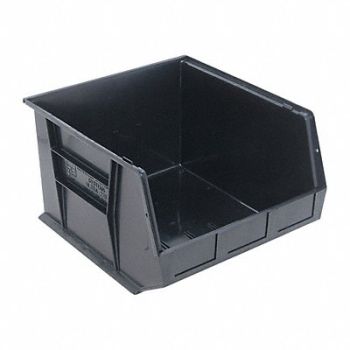 QUANTUM STORAGE SYSTEMS ESD Conductive Bin Black PP 11 in, 4RR42