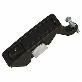 GRAINGER APPROVED Compression Latch Keyed Blk Powder Coat, 4RRA6