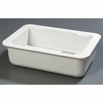 CARLISLE Full Size Food Pan White 24 Qt, 4RZE7